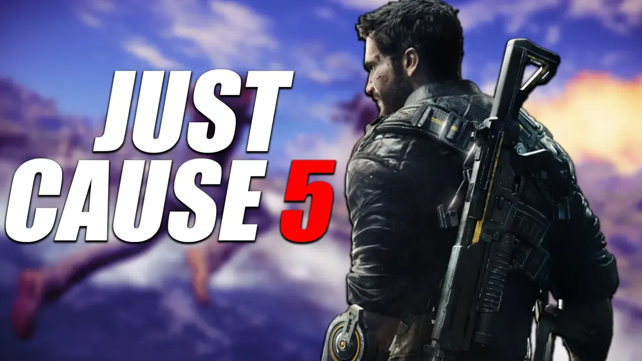 Rico Rodríguez se prepara para la acción en Just Cause 5, con su rifle listo para la próxima aventura explosiva.