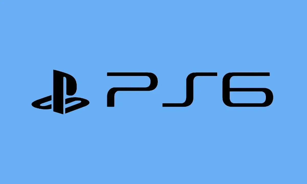 El logo de PlayStation 6 en negro sobre fondo azul. ¡La espera para cuando sale la Play 6 se hace larga!
