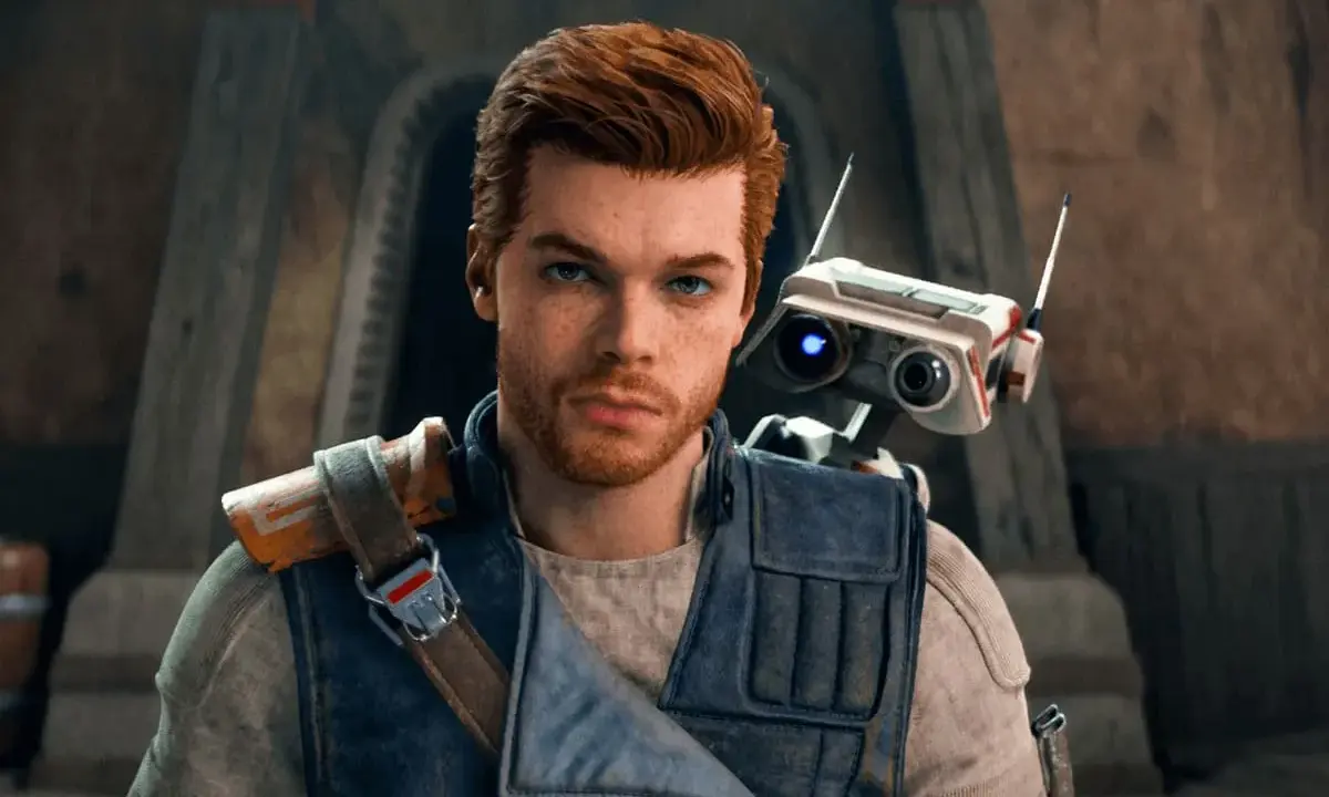 Cal Kestis y su droide BD-1, listos para la aventura en Star Wars Jedi Survivor.