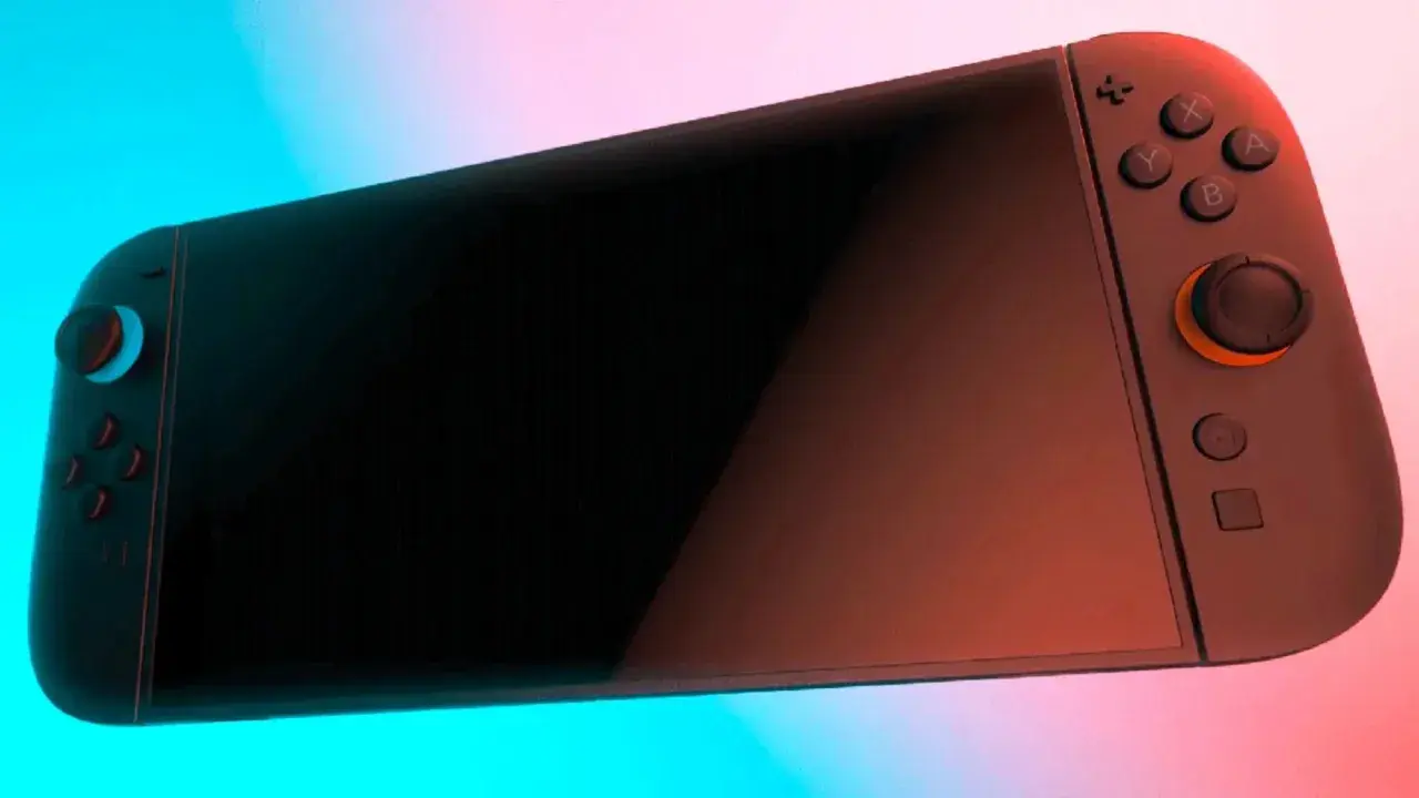 Consola Nintendo Switch con luces azul y roja. Ideal para tus ventas de videojuegos.