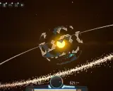 Una esfera Dyson en construcción, capturando la energía de una estrella. El programa Dyson Sphere avanza.
