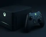 Consola Xbox negra con mando, lista para la nueva Xbox 2026.