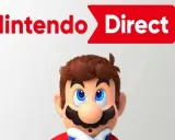 Mario mira sorprendido el logo de Nintendo Direct.