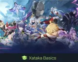 Personajes de anime en un mundo de fantasía, evocando los mejores jrpg de la historia.