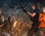 Leon y Ashley se preparan para la batalla contra enemigos con motosierra y antorchas en Resident Evil 4 Remake.