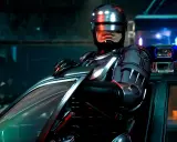 RoboCop, con su icónico casco, se prepara para la acción en este **robocop rogue city analisis**.