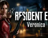 Claire Redfield, con su icónica chaqueta roja, empuña un arma en Resident Evil: Code: Veronica.