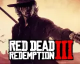 Un pistolero con un rifle al hombro y una pistola en mano, listo para la acción en Red Dead Redemption 3.