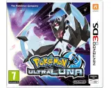 Caja del juego Pokémon Ultraluna para Nintendo 3DS, con Necrozma y Lunala en un fondo estrellado. ¡Una aventura épica te espera!