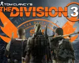 Tres agentes de The Division 3, con equipo táctico y armas, se preparan para la misión.