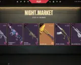 Ofertas exclusivas en el mercado nocturno de Valorant: skins de armas como Gaia's Vengeance Vandal, Prime Axe y Ion Operator.