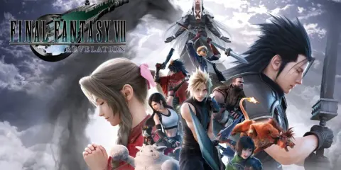 Personajes de Final Fantasy VII Remake Parte 3, con Cloud, Aerith, Sephiroth y otros, listos para la batalla.