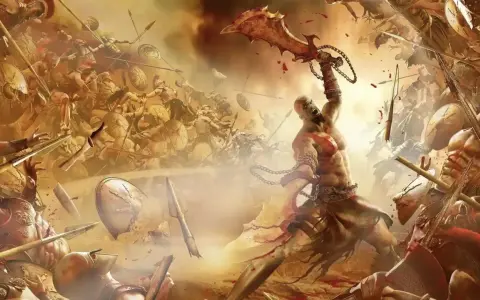 Kratos desata su furia en una batalla épica, blandiendo su hoja del caos. ¡El nuevo God of War llega con acción brutal!