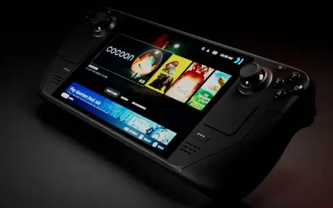 Consola portátil Steam Deck 2 con juegos en pantalla.