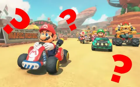 Mario, Luigi, Bowser y otros compiten en una pista desértica, ¿será esta la nueva aventura de Mario Kart 9?