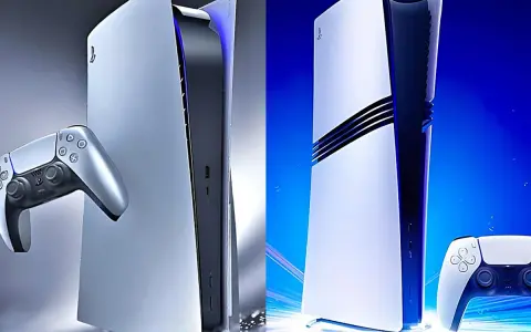 Dos consolas PlayStation 5 con mandos. Perfectas para tus juegos estrategia PS5.