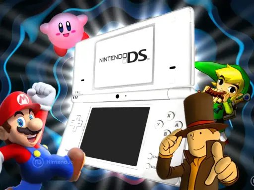 Mario, Kirby, Link y Layton celebran la Nintendo DS, ¡la consola de los mejores juegos Nintendo DS!