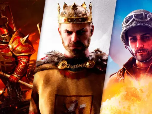 Un guerrero infernal, un rey coronado y un soldado en llamas, ¡tres estilos para los mejores juegos de estrategia!
