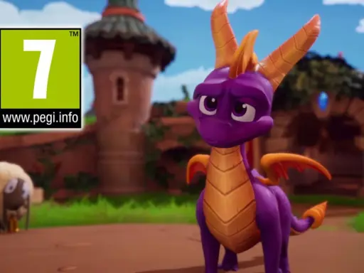 Spyro el dragón morado, ideal para juegos PS4 para niños. ¡Aventura y diversión garantizadas!