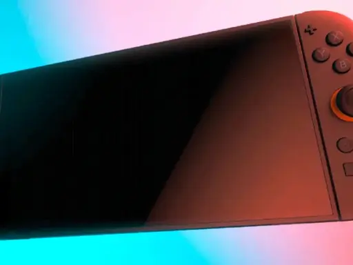 Consola Nintendo Switch con luces azul y roja. Ideal para tus ventas de videojuegos.