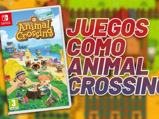 Caja de Animal Crossing: New Horizons, con personajes adorables y un paisaje isleño. Ideal para quienes buscan juegos como Animal Crossing en PS5.
