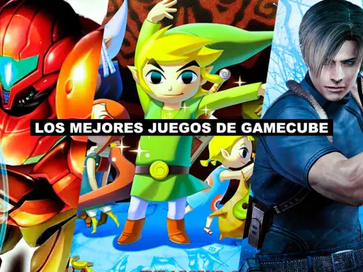 Samus Aran, Link y Leon S. Kennedy, protagonistas de los mejores juegos de GameCube, listos para la acción.