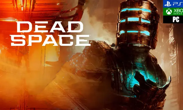 El remake de Dead Space muestra al icónico Isaac Clarke con su traje iluminado, listo para enfrentar horrores en los pasillos de la Ishimura.