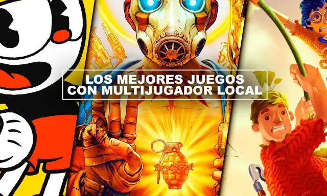 Personajes de Cuphead, Borderlands y It Takes Two, listos para divertirse con los mejores juegos multijugador local.