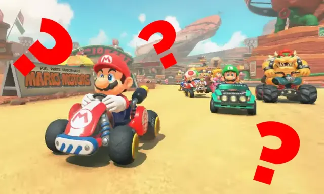 Mario, Luigi, Bowser y otros compiten en una pista desértica, ¿será esta la nueva aventura de Mario Kart 9?