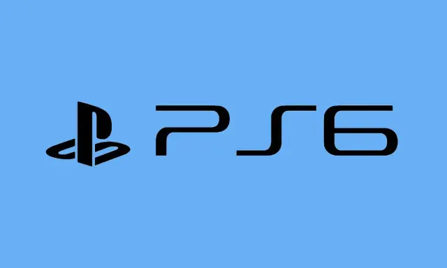 El logo de PlayStation 6 en negro sobre fondo azul. ¡La espera para cuando sale la Play 6 se hace larga!