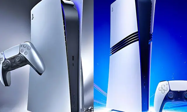 Dos consolas PlayStation 5 con mandos. Perfectas para tus juegos estrategia PS5.