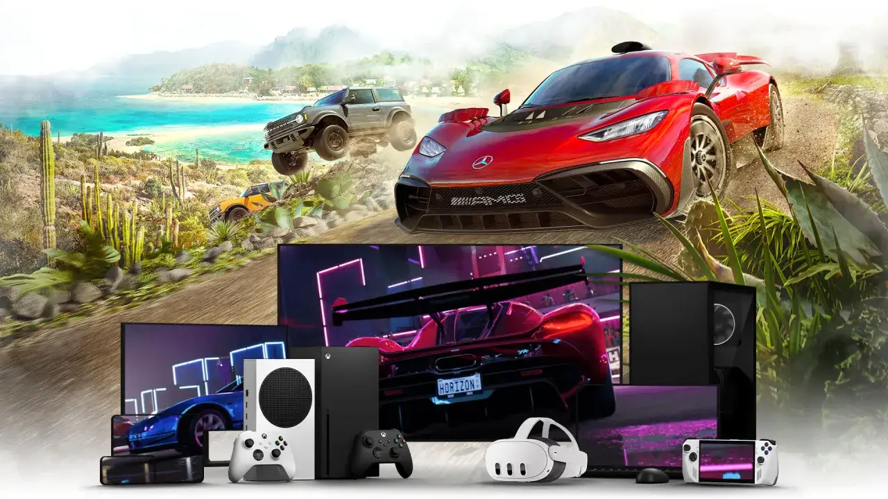 Explora nuevos juegos Game Pass con coches deportivos y todoterrenos en paisajes exóticos. Xbox Series X|S, PC y VR listos para la acción.