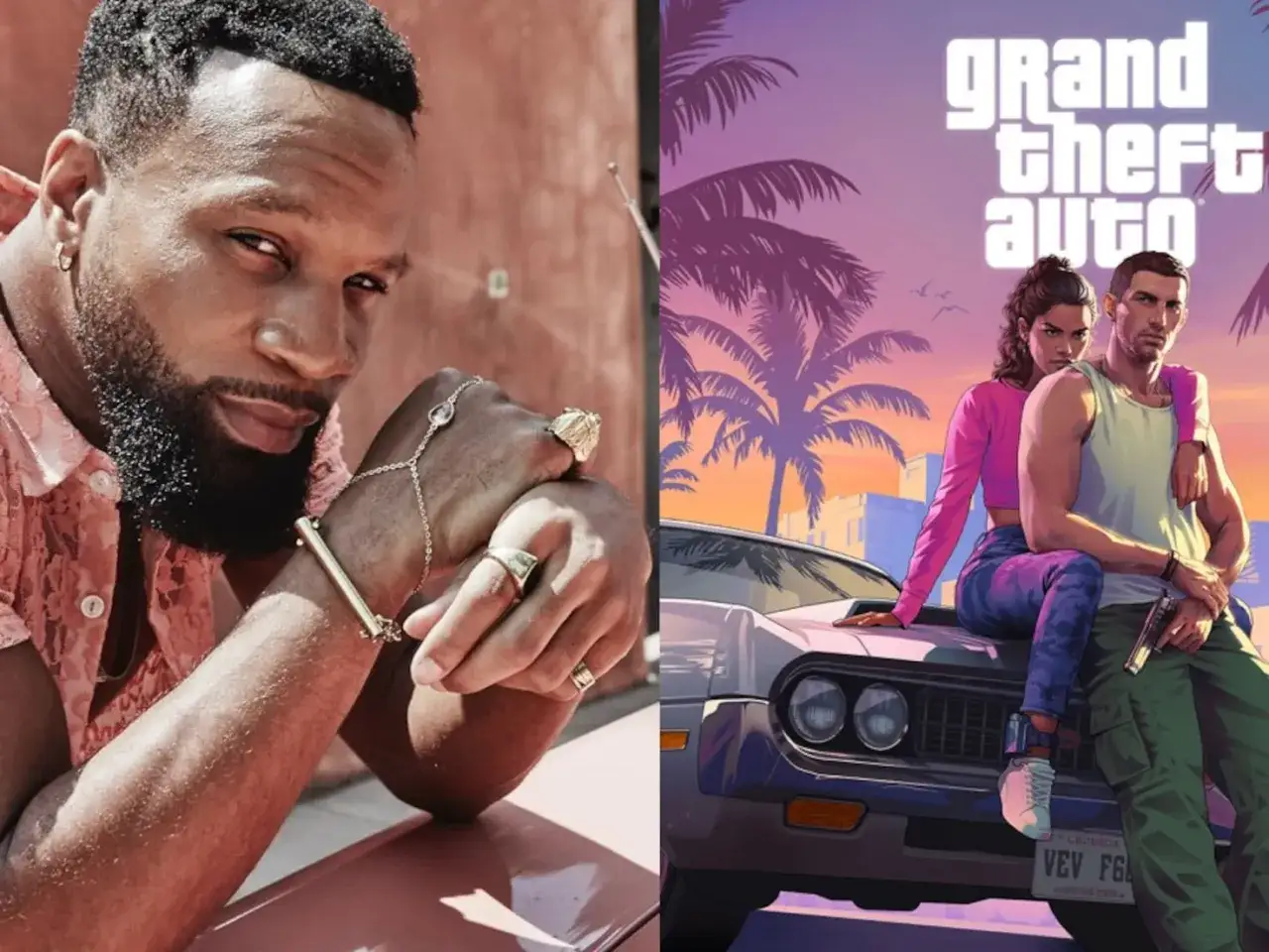 Un hombre con joyas y la portada de GTA 6. ¡La espera para cuando sale GTA 6 se hace más larga!