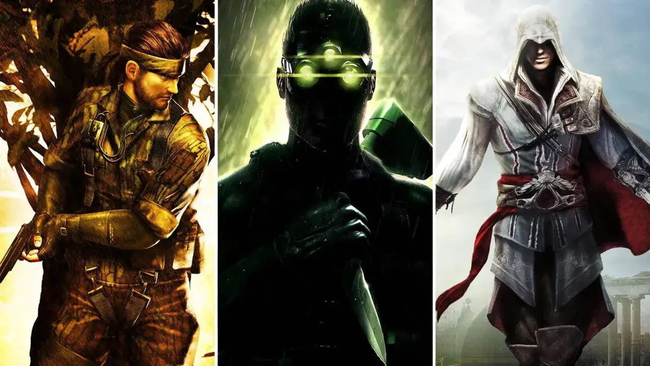 Snake, Sam Fisher y Ezio Auditore, &iacute;conos de los mejores juegos de sigilo, listos para la acci&oacute;n.