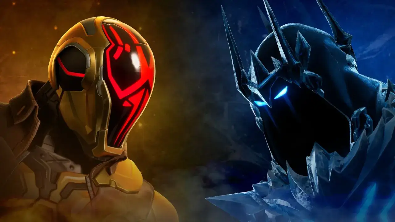 El Heraldo de Hielo y el Visitante se enfrentan, presagiando el fin de la temporada de Fortnite.